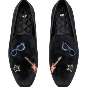 NWT H&M Velour Loafers Size 8.5